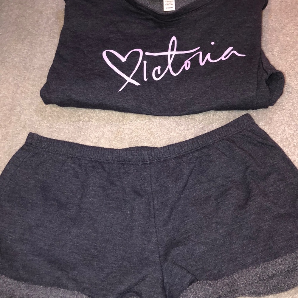 Long sleeve matching VS PJ set, WORN ONCE!!